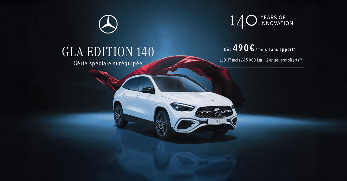 Découvrez le Mercedes GLA AMG Line à partir de 490€/mois* !
