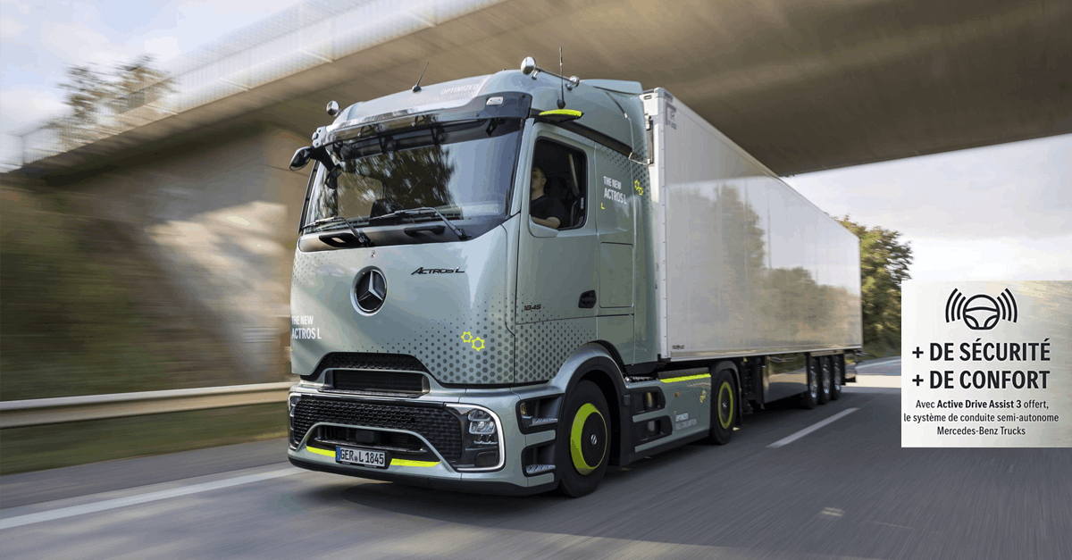 Profitez du nouvel Actros L ProCabin à partir de 1990€/mois*