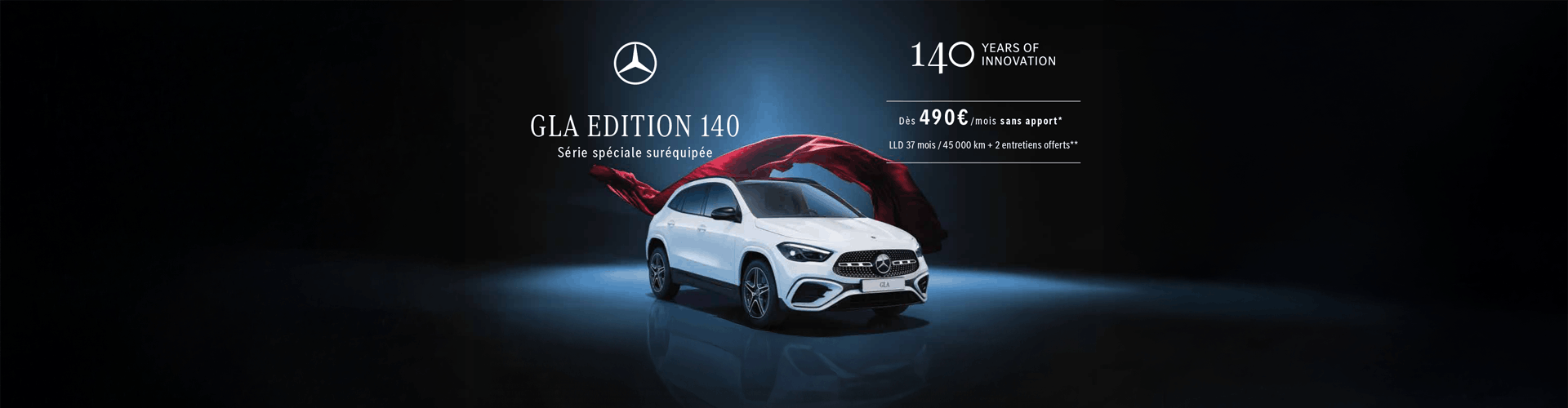 Découvrez le Mercedes GLA AMG Line à partir de 490€/mois* !