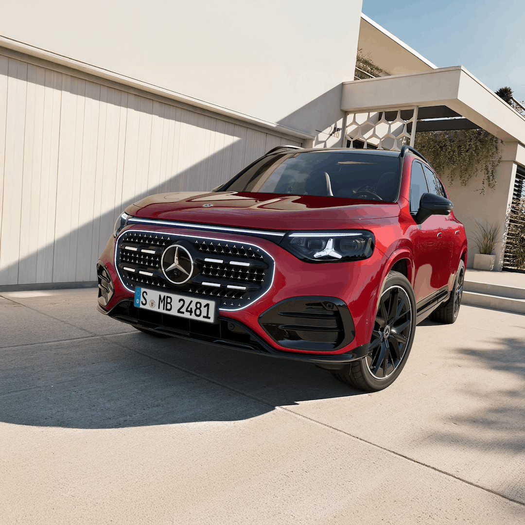 Face avant du Mercedes GLB