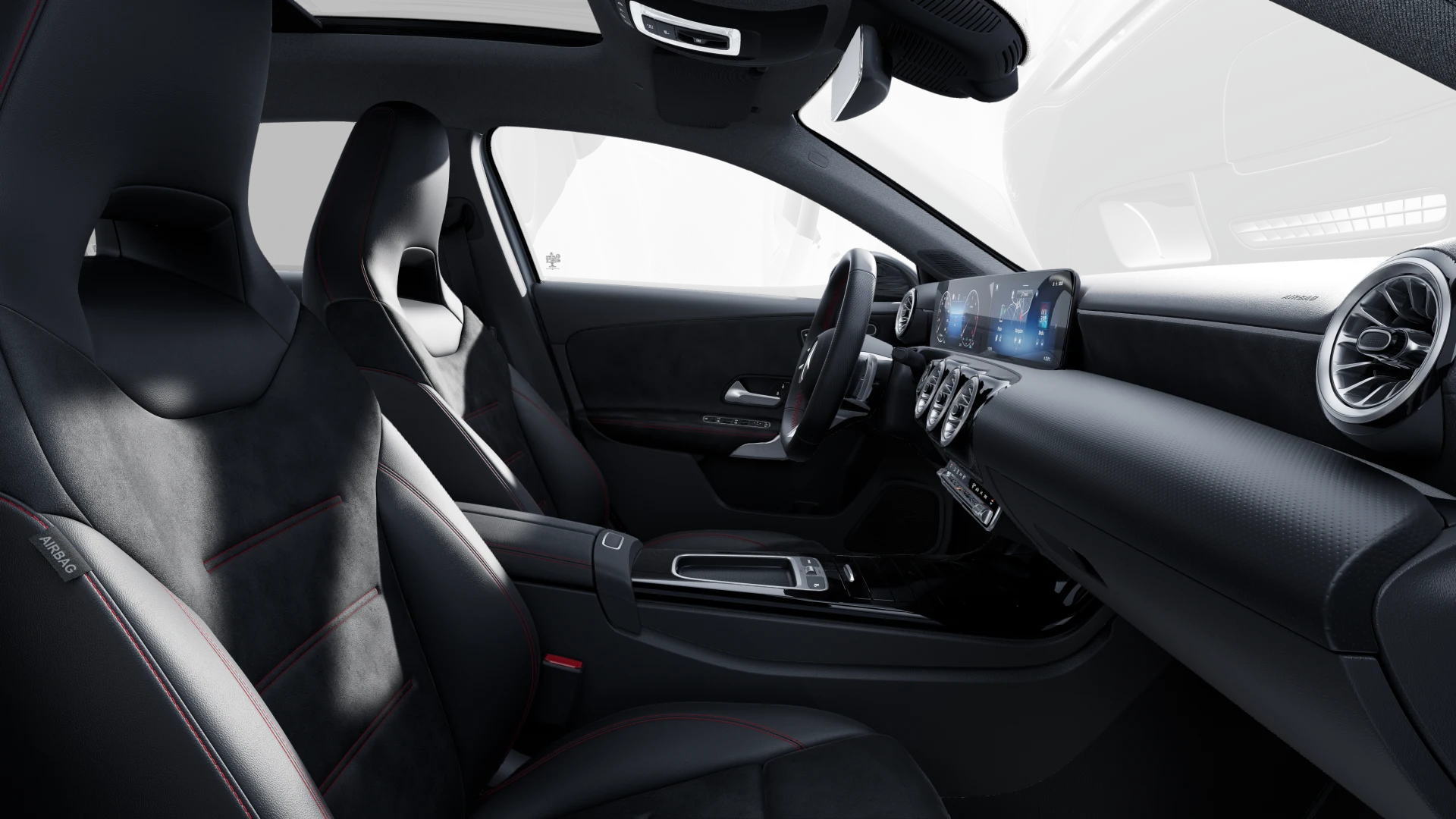 Image Mercedes-Benz CLASSE A 200 d Star Edition AMG Line  Pack Sport Noir Gris montagne magno MANUFACTUREAMG Premium Plus 