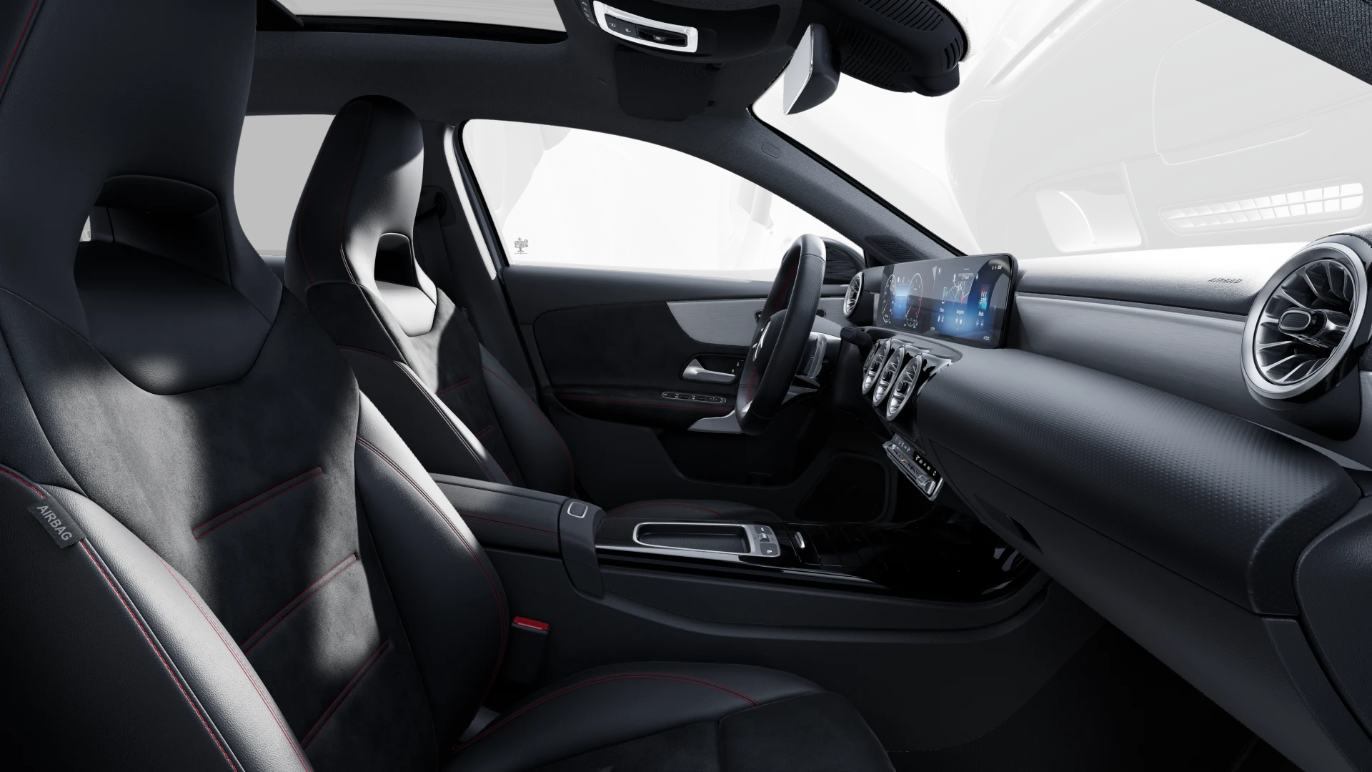 Image Mercedes-Benz CLASSE A 180 d  AMG Line  Intégration pour smartphone Pack Sport Noir AMG Premium Plus 