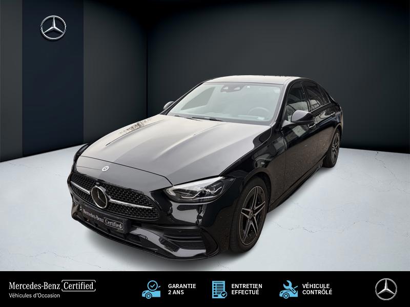 Photo Mercedes-Benz CLASSE C BERLINE 220 d AMG Line  Toit Ouvrant Full Led Apple CarPlay Pack Black
