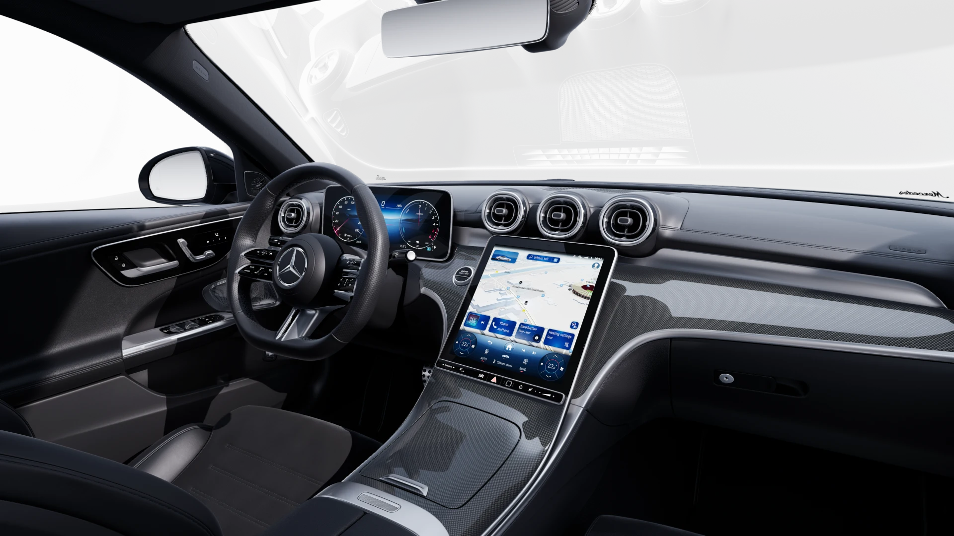 Image Mercedes-Benz CLASSE C BERLINE Classe C 300 d e Hybrid EQ  Berline AMG Line +  2060 Classe C 300 d e Hybrid EQ  Berline AMG