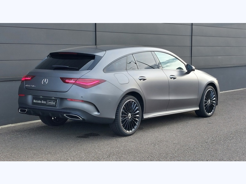 Image Mercedes-Benz CLA SHOOTING BRAKE 250 e Hybrid EQ Shooting Brake  AMG Line  Pack Sport Black  Pack Hiver  Gris montagne magno MANUFAKT