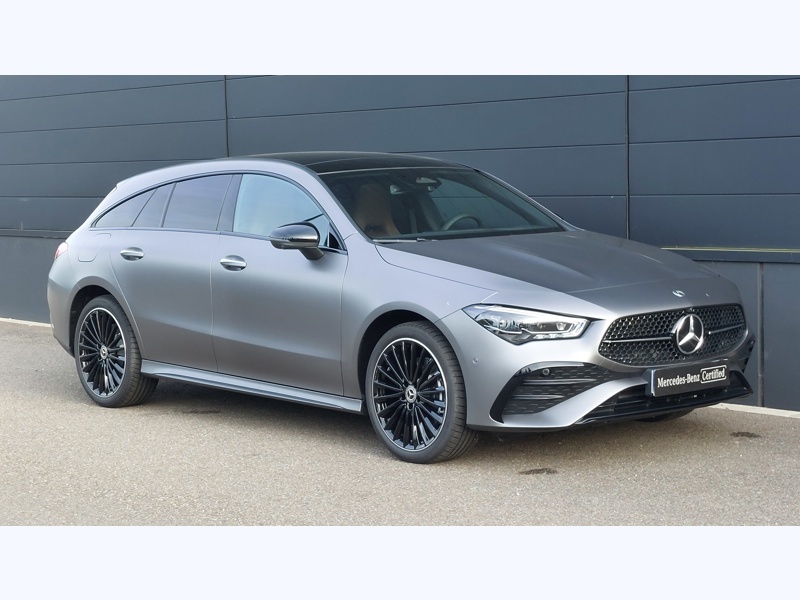 Image Mercedes-Benz CLA SHOOTING BRAKE 250 e Hybrid EQ Shooting Brake  AMG Line  Pack Sport Black  Pack Hiver  Gris montagne magno MANUFAKT