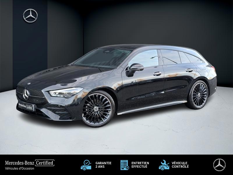 Photo Mercedes-Benz CLA 180 d Shooting Brake AMG Line TO  SIEGES ELECTRIQUES MEMOIRES CHAUFFANTS CAMERA 360 HUD MULTIBEAM SO