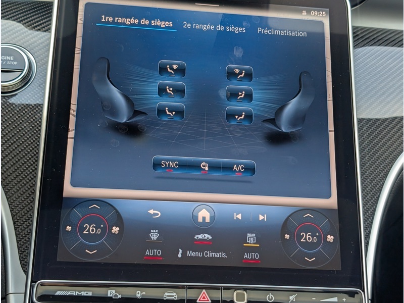 Image Mercedes-Benz CLASSE C BERLINE C 63 S E PERFORMANCE Berline AMG TO SIEGES ELECTRIQUES MEMOIRES CHAUFFANTS DISTRONIC CAMERA 360 HUD 