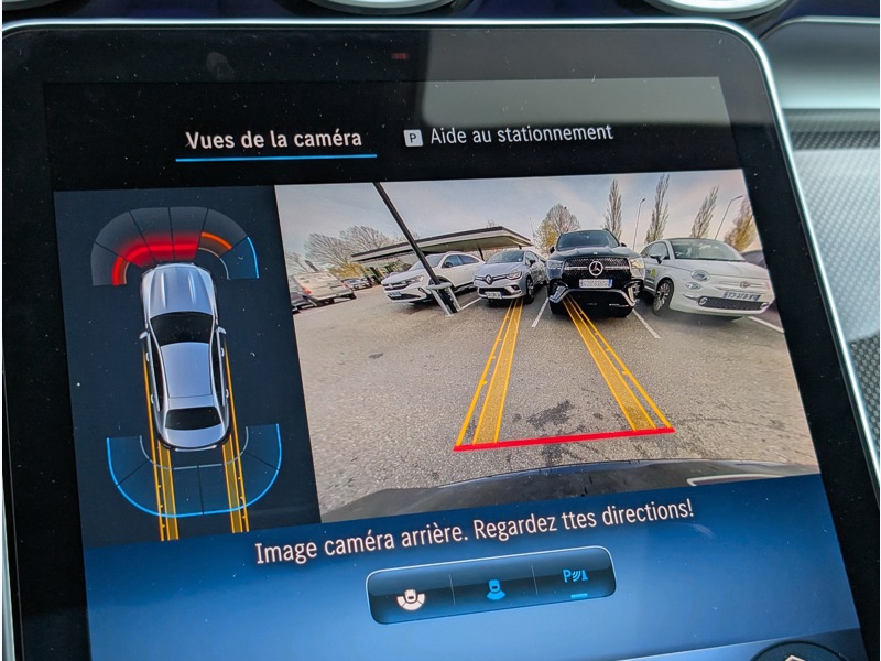 Image Mercedes-Benz CLASSE C BERLINE 220 d   AMG LINE TO SIEGES AVANT ELECTRIQUES MEMOIRES CHAUFFANTS INTEGRATION SMARTPHONE CAMERA DE RE
