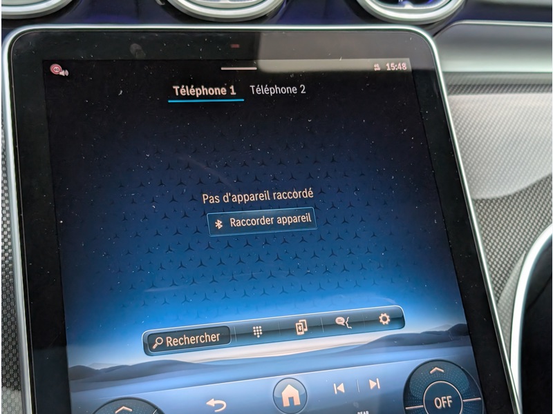 Image Mercedes-Benz CLASSE C BERLINE 220 d   AMG LINE TO SIEGES AVANT ELECTRIQUES MEMOIRES CHAUFFANTS INTEGRATION SMARTPHONE CAMERA DE RE