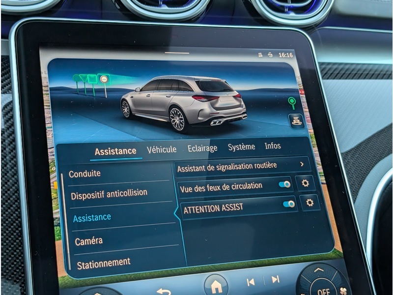 Image Mercedes-Benz CLASSE C Mercedes-AMG C 63 S E PERFORMANCE Break AMG TO SIEGES ELECTRIQUES MEMOIRES CHAUFFANTS BURMESTER CAME