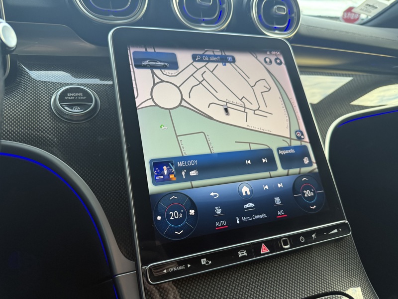 Image Mercedes-Benz CLASSE C BERLINE 220 d Berline AMG Line  Toit Ouvrant Full Led Apple CarPlay Pack Black 