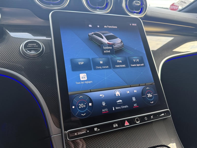 Image Mercedes-Benz CLASSE C BERLINE 220 d Berline AMG Line  Toit Ouvrant Full Led Apple CarPlay Pack Black 