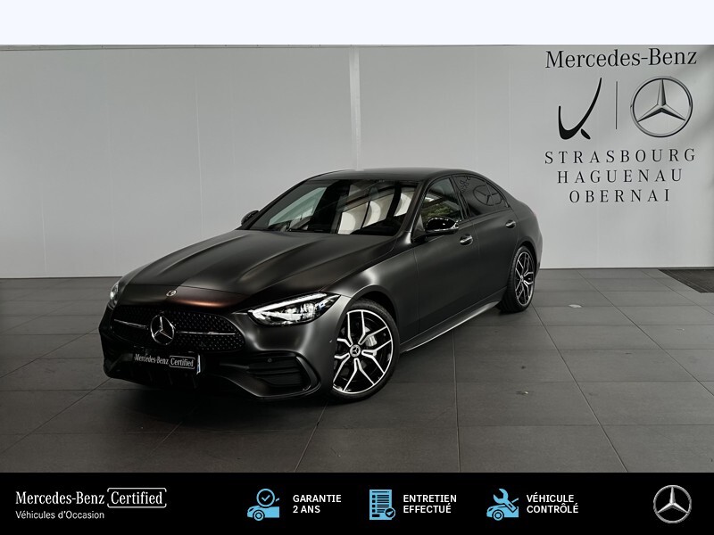 Image Mercedes-Benz CLASSE C BERLINE 220 d 4MATIC Berline AMG Line Digital light TO GPS Carplay Caméra 360 Burmester Sièges cuir élec cha