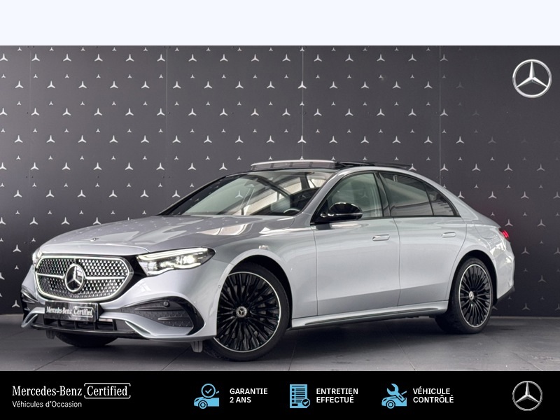 Image Mercedes-Benz CLASSE E 300 e Hybrid EQ AMG Line Berline Digital light TO GPS Carplay Caméra 360 HUD Burmester Sièges cuir é