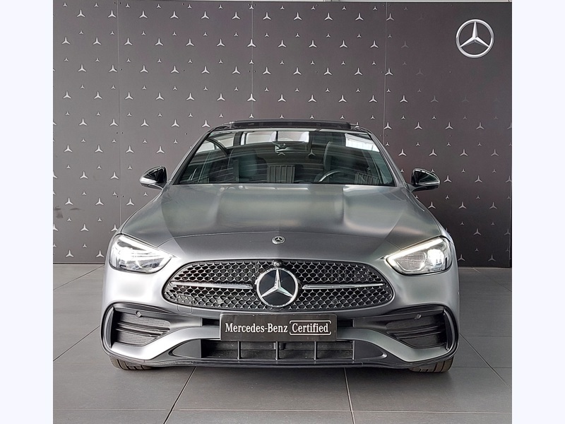 Image Mercedes-Benz CLASSE C BERLINE 300 e Berline AMG line TO GPS Carplay Caméra 360 HUD Sièges cuir élec chauff/ventil Régul Keyless -T