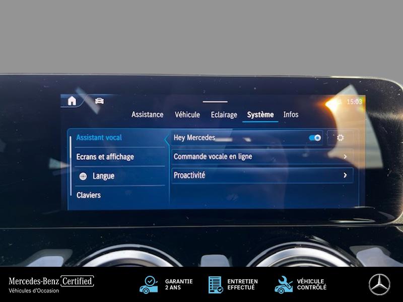 Image Mercedes-Benz CLASSE B 180 d AMG Line 2.0 116 8G-DCT Hands free access Hayon auto Eclairage ambiance Recharge sans fil Cam 