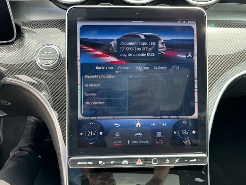 Image Mercedes-Benz CLASSE C BREAK Mercedes-AMG C 63 S E PERFORMANCE Break 2.0 680 9G-TRONIC 4MATIC Malus payé LOA possible Pack assist