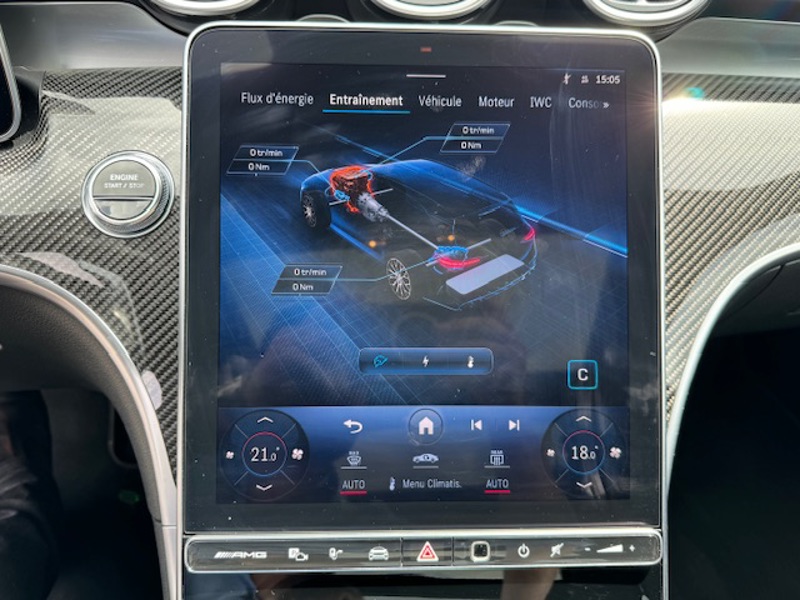 Image Mercedes-Benz CLASSE C BREAK Mercedes-AMG C 63 S E PERFORMANCE Break 2.0 680 9G-TRONIC 4MATIC Malus payé LOA possible Pack assist