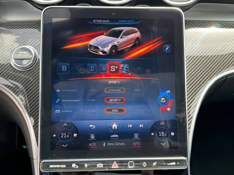 Image Mercedes-Benz CLASSE C BREAK Mercedes-AMG C 63 S E PERFORMANCE Break 2.0 680 9G-TRONIC 4MATIC Malus payé LOA possible Pack assist